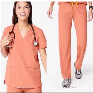 Figs Scrub Set, ORIGINAL Coral COLOR, XS, LIMITED EDITION